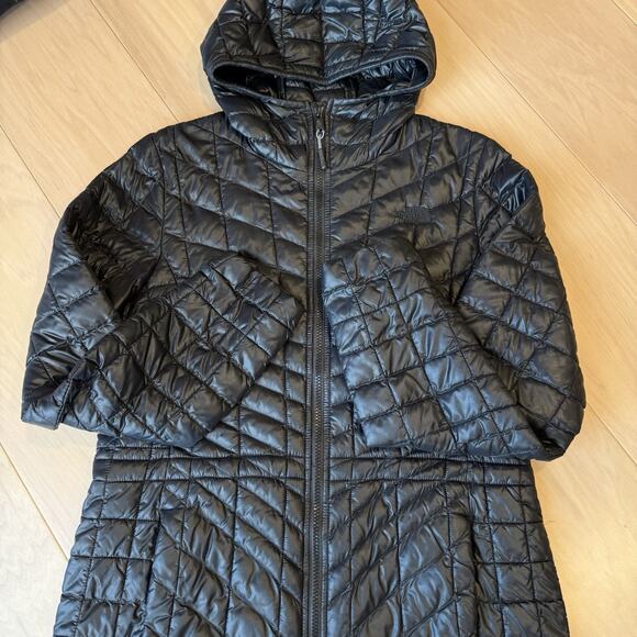 North Face Thermoball Eco Parka Jacket Women's Medium Black Full Zip Insulated - Picture 4 of 10